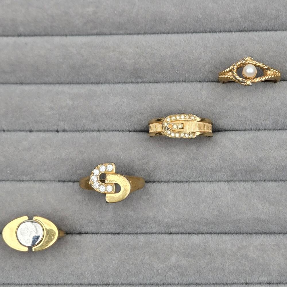 Vintage Avon Ring Bundle Size 7.25 Size 7 1/4